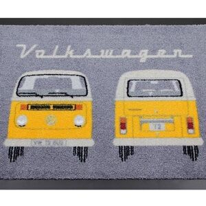Volkswagen Yellow and Gray Rug